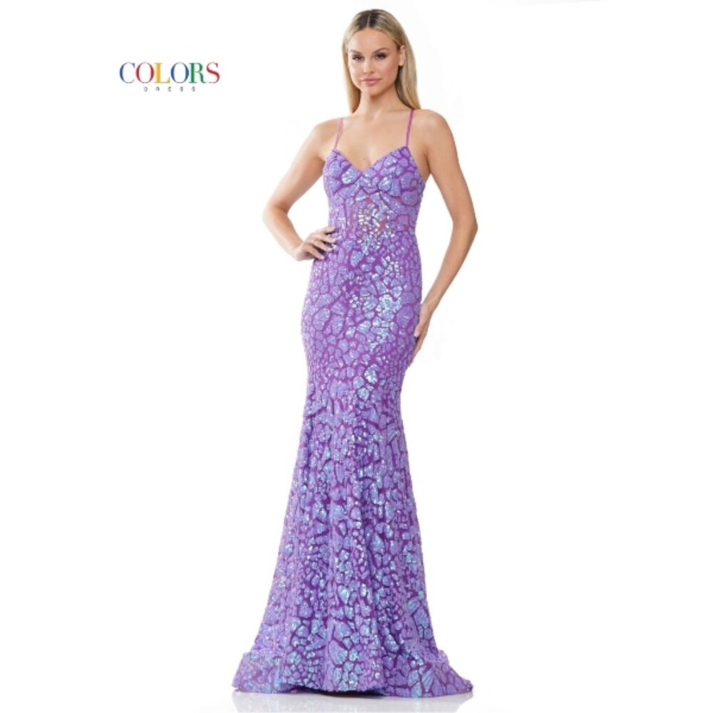 NEW Sequin Lavender Prom Dress Size 2